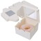 60Pc Bakery Boxes with Window 4x4x2.5" for Cookies, Cupcakes, Donuts, Muffins